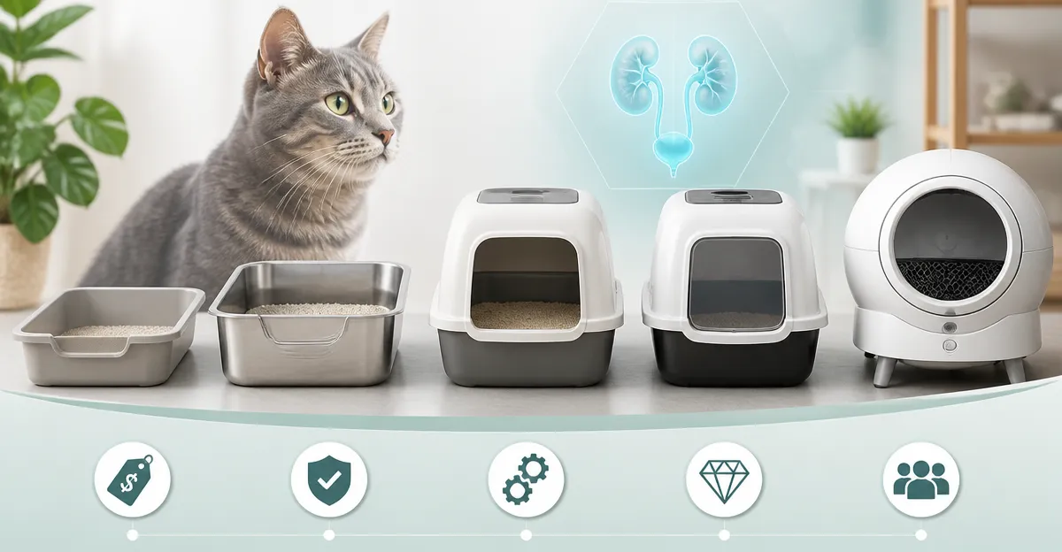 Amazon Cat Litter Box Comparison: Plastic, Steel, Enclosed & Automatic