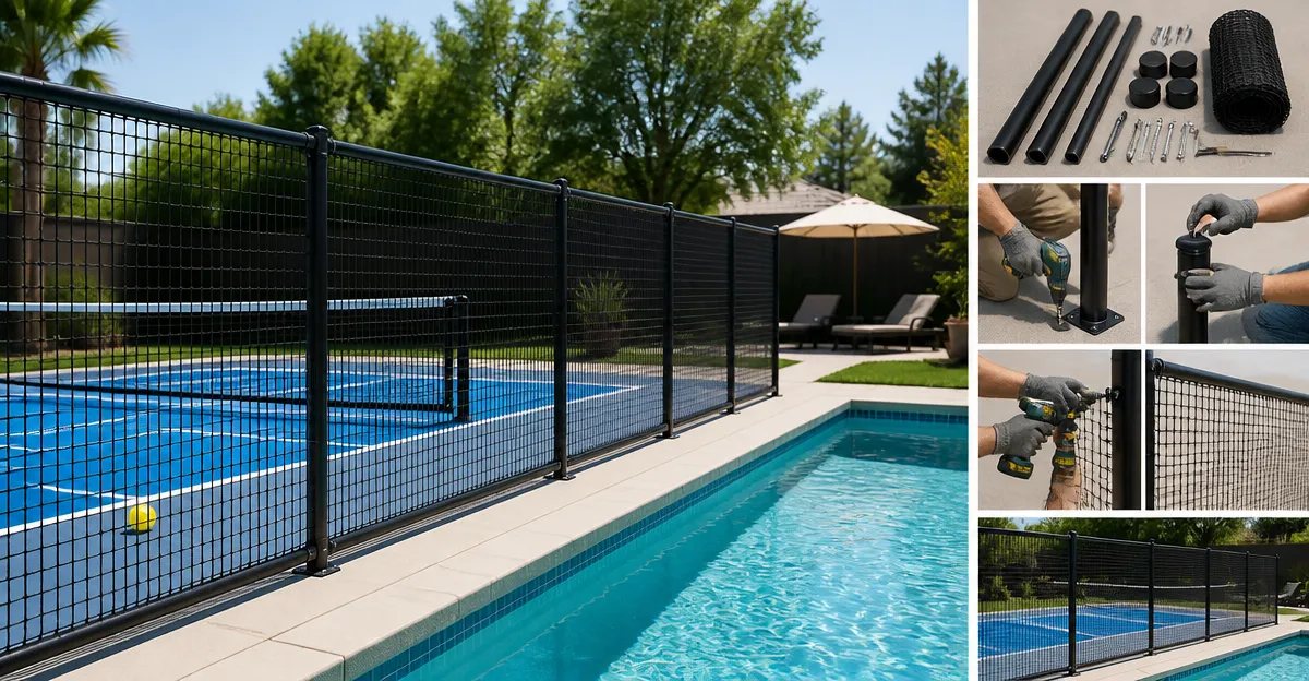 How to Install Pickleball Court Fencing to Keep Balls Out of Your Pool