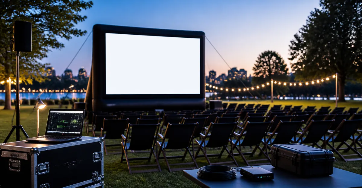How to Set Up Open Captions for Outdoor Screenings