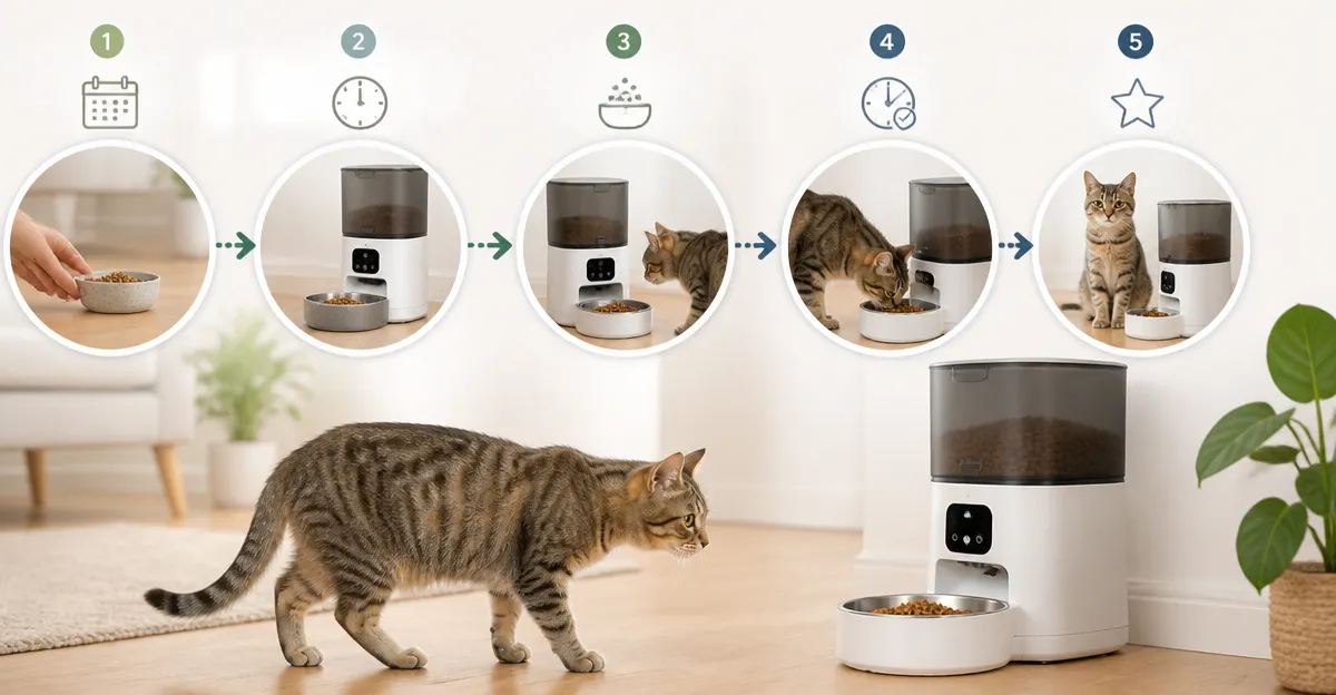 How to Transition Picky Cats to an Automatic Feeder