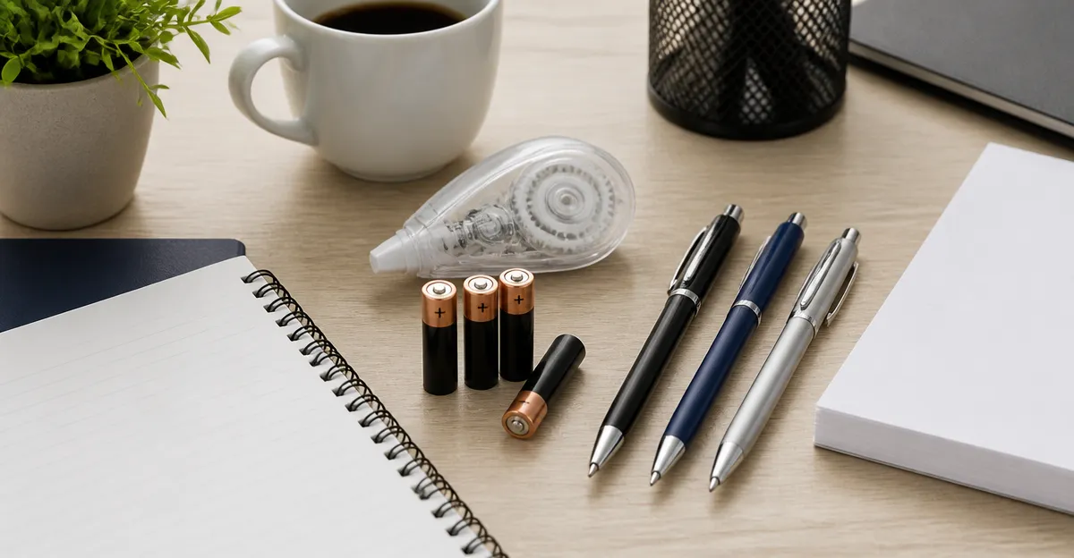 Office Essentials Showdown: Correction Tape, Batteries, Pens & Paper - Amazon vs Office Depot for bulk supplies