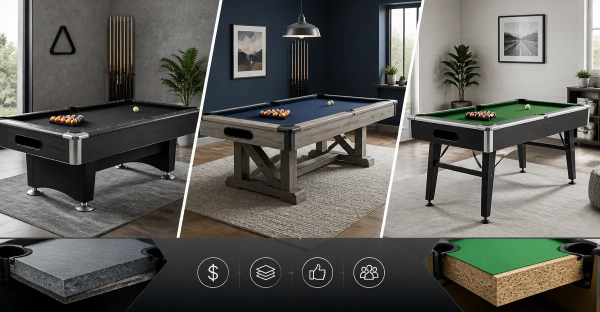 GoSports vs Hathaway vs EastPoint: In‑Depth Pool Table Comparison
