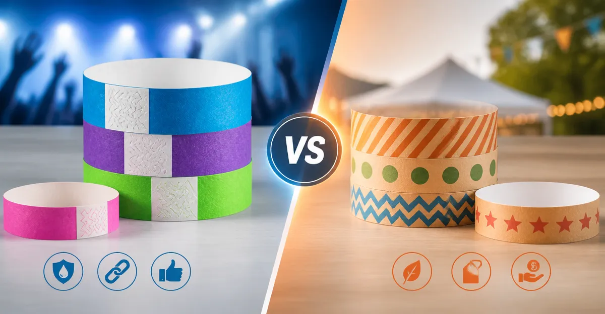 WristCo Tyvek vs BEVTEE Paper Wristbands – Detailed Comparison
