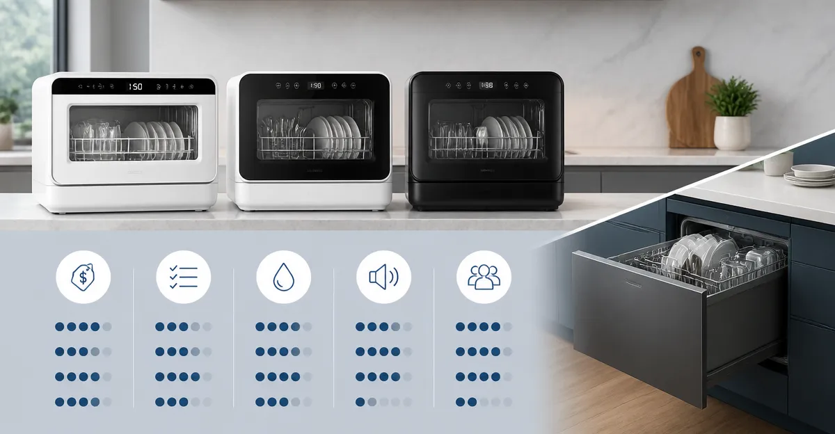 COMFEE vs AIRMSEN vs Black+Decker: Best Countertop Dishwashers Reviewed