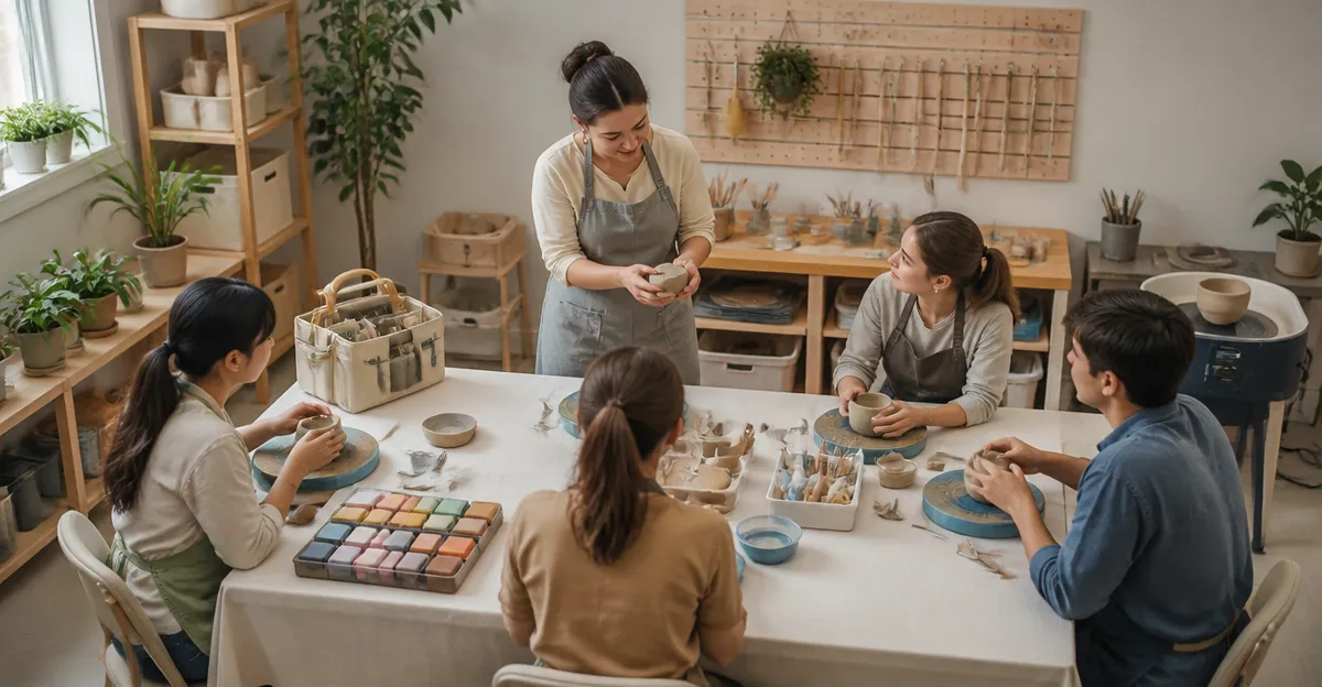 How to Teach Pottery Classes in Small Spaces