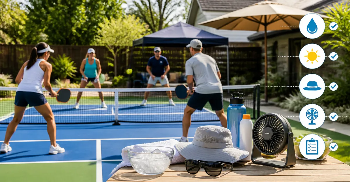 How to Host a Backyard Pickleball Tournament: Essential Heat Safety Checklist