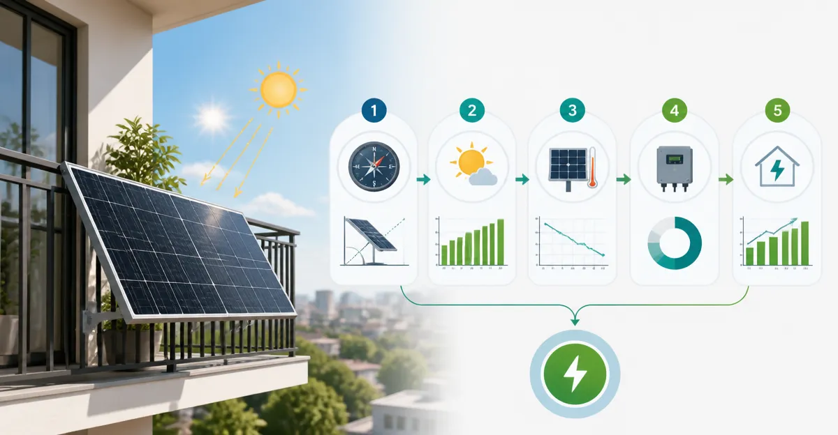How to Calculate Monthly Energy Production of a 300W Balcony Solar Panel