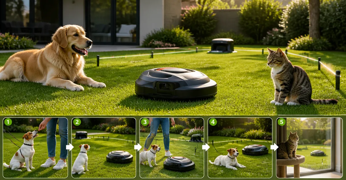How to Train Pets Around a Robot Lawn Mower: Step‑by‑Step Safety Tips