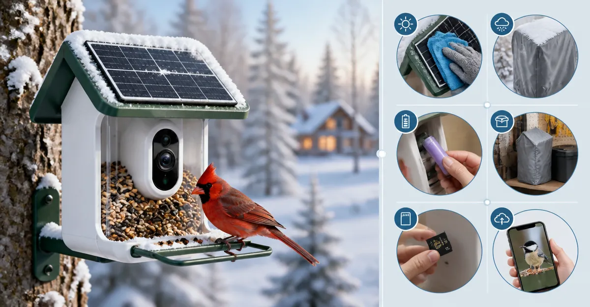 How to Winterize Your Solar Bird Feeder Camera