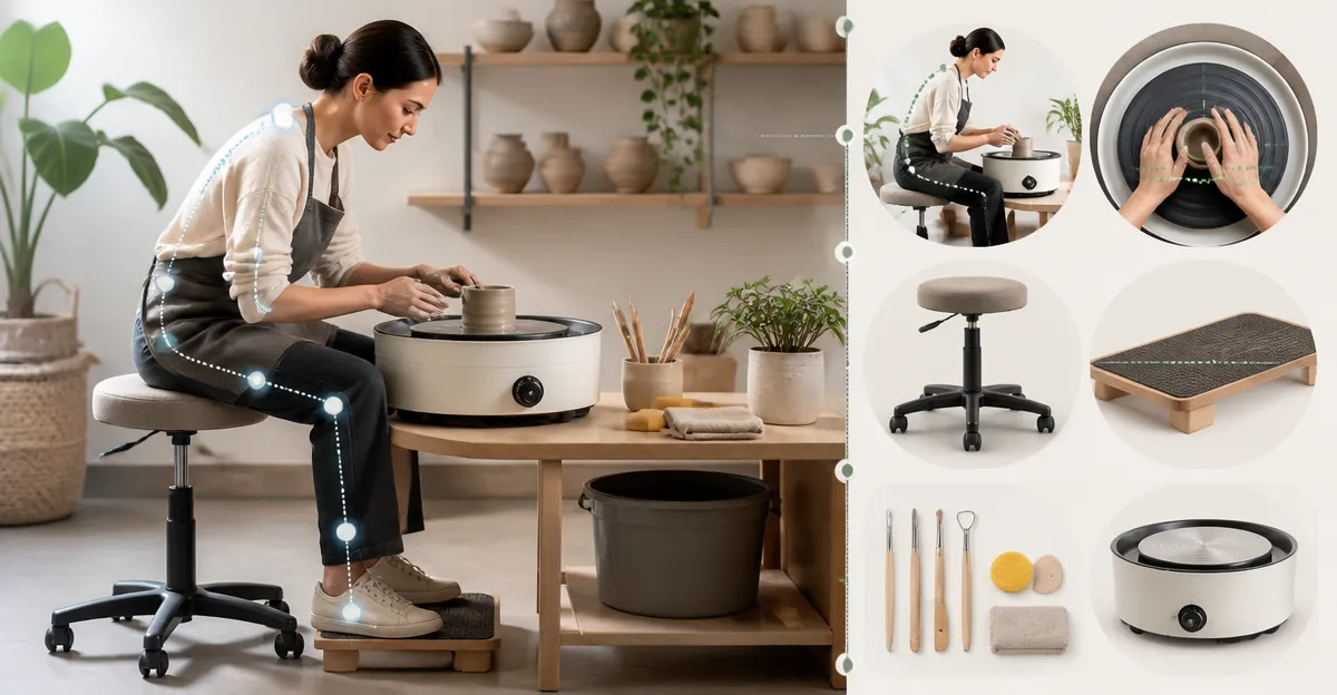 How to Optimize Ergonomics for Mini Pottery Wheel Users