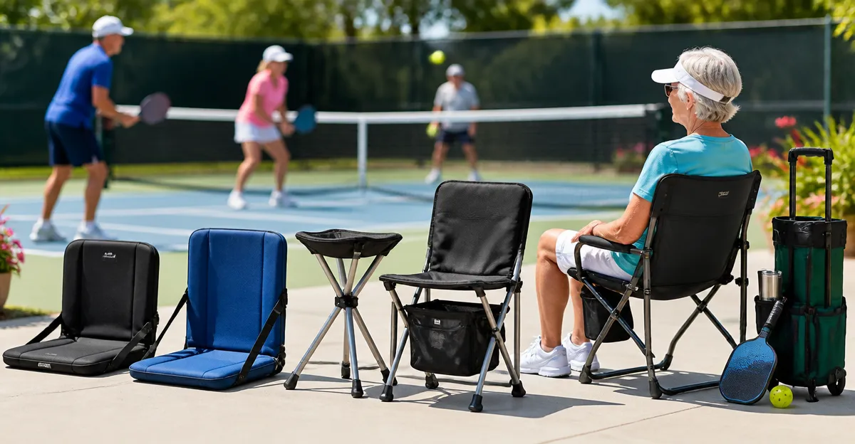 10 Best Portable Seating Options for Senior Pickleball Players