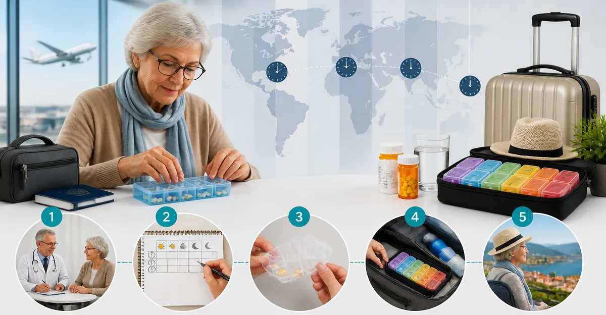 How to Adjust Medication Schedules When Traveling Across Time Zones