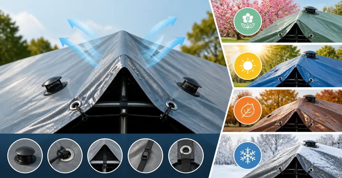 How to Vent Tarps for Every Season
