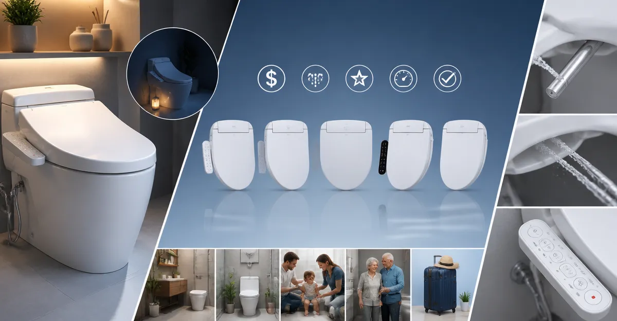 Bidet Seat vs Attachment Comparison: Brondell, LUXE, BIGCOW, Clirass, WATERLACE