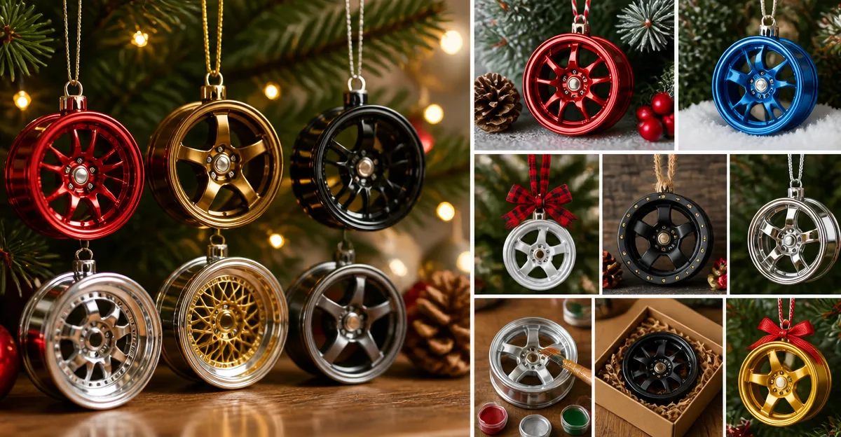 25 Mini Wheel Holiday Ornament Ideas