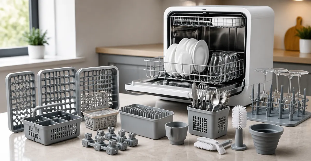 12 Must-Have Accessories for Countertop Dishwasher Racks and Cutlery Baskets