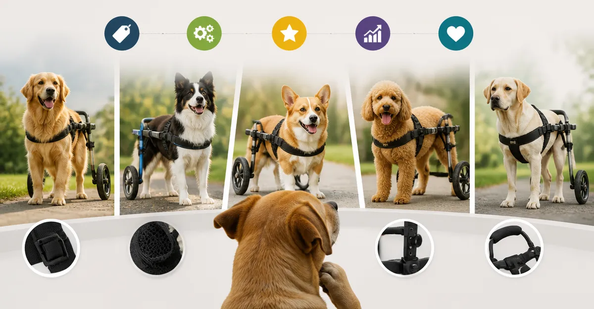 Pick For Life vs Loobani vs Coodeo vs LetPetRun vs Noyal Dog Mobility Aids