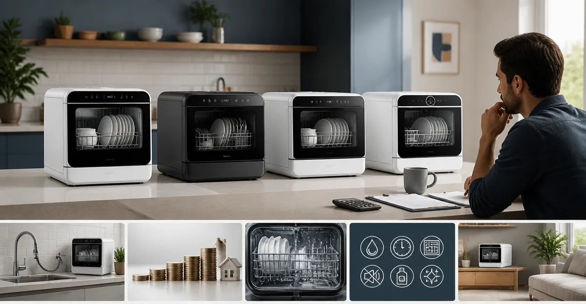 COMFEE vs Black+Decker vs NOVETE vs AIRMSEN: Portable Dishwasher Comparison