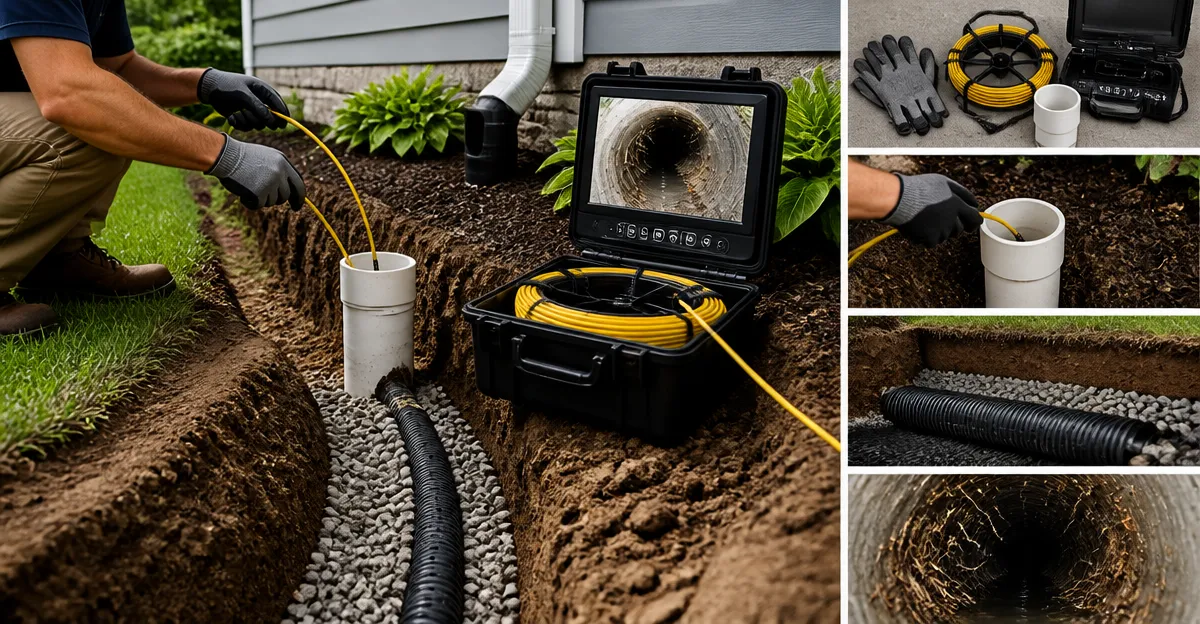 How to Inspect a French Drain with a Sewer Camera