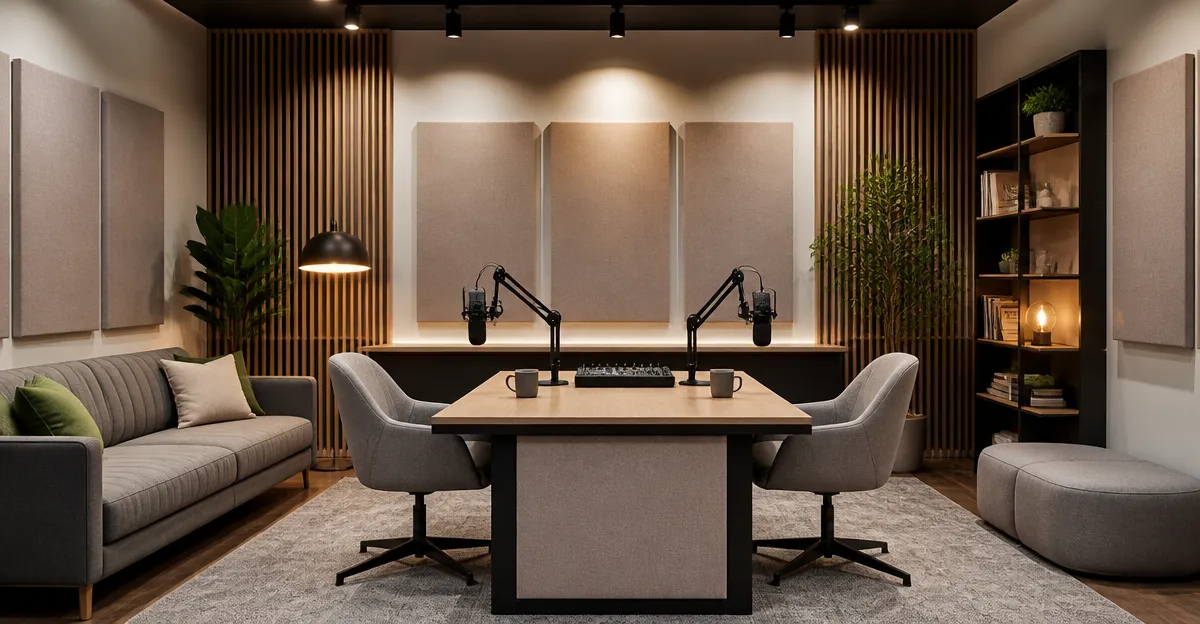 12 Best Acoustic Furniture Pieces for Podcast Studios