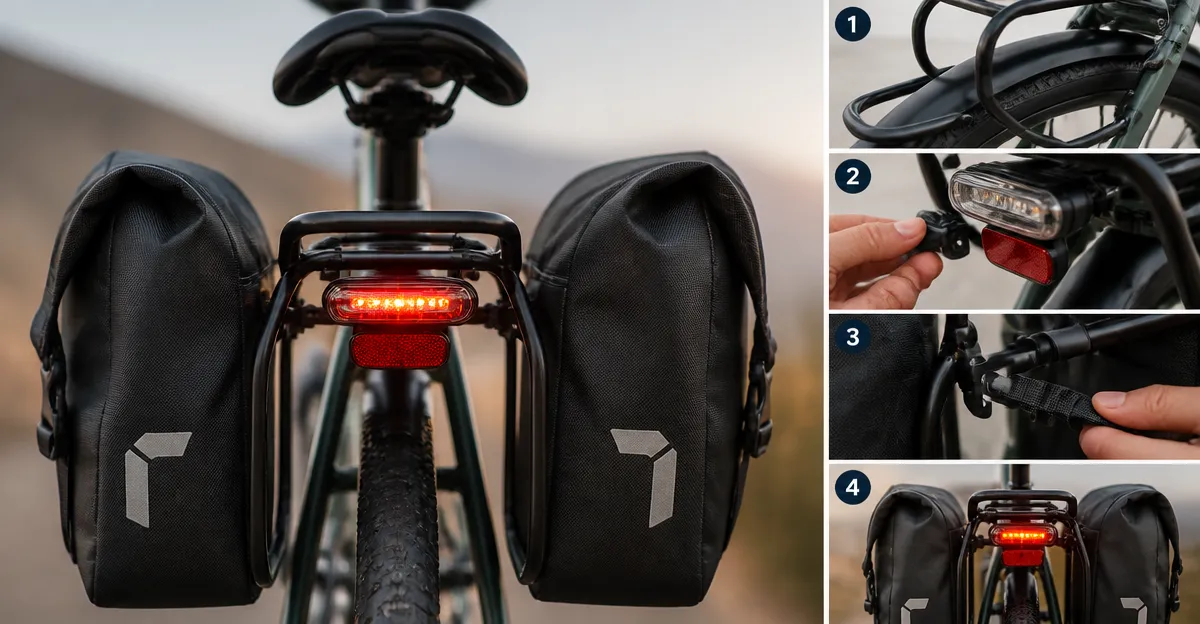 How to Mount Panniers Without Blocking Rear Lights