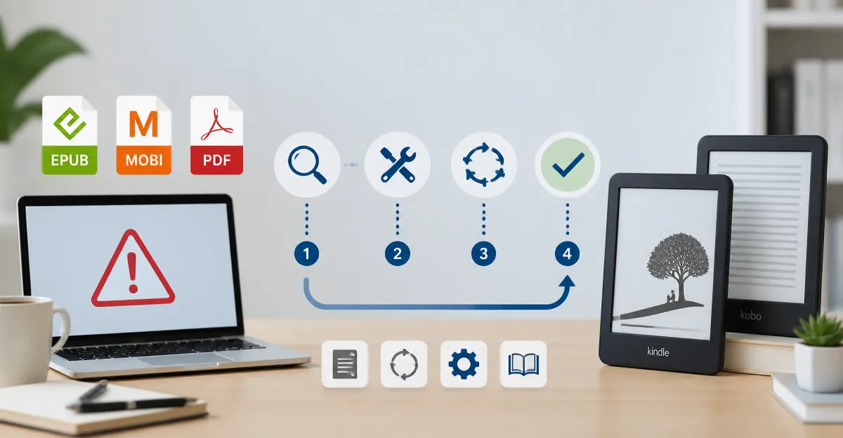 How to Troubleshoot E‑Reader File Format Errors