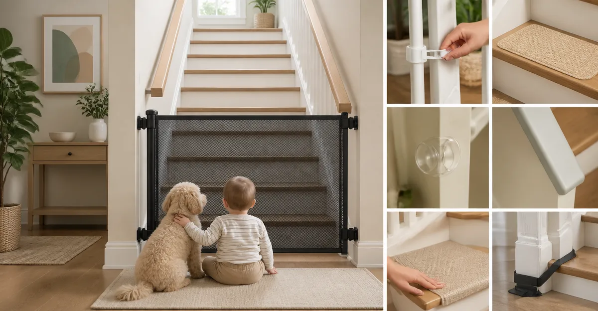 12 Damage-Free Stair Safety Solutions for Renters — Rental-Friendly Fixes That Leave No Holes