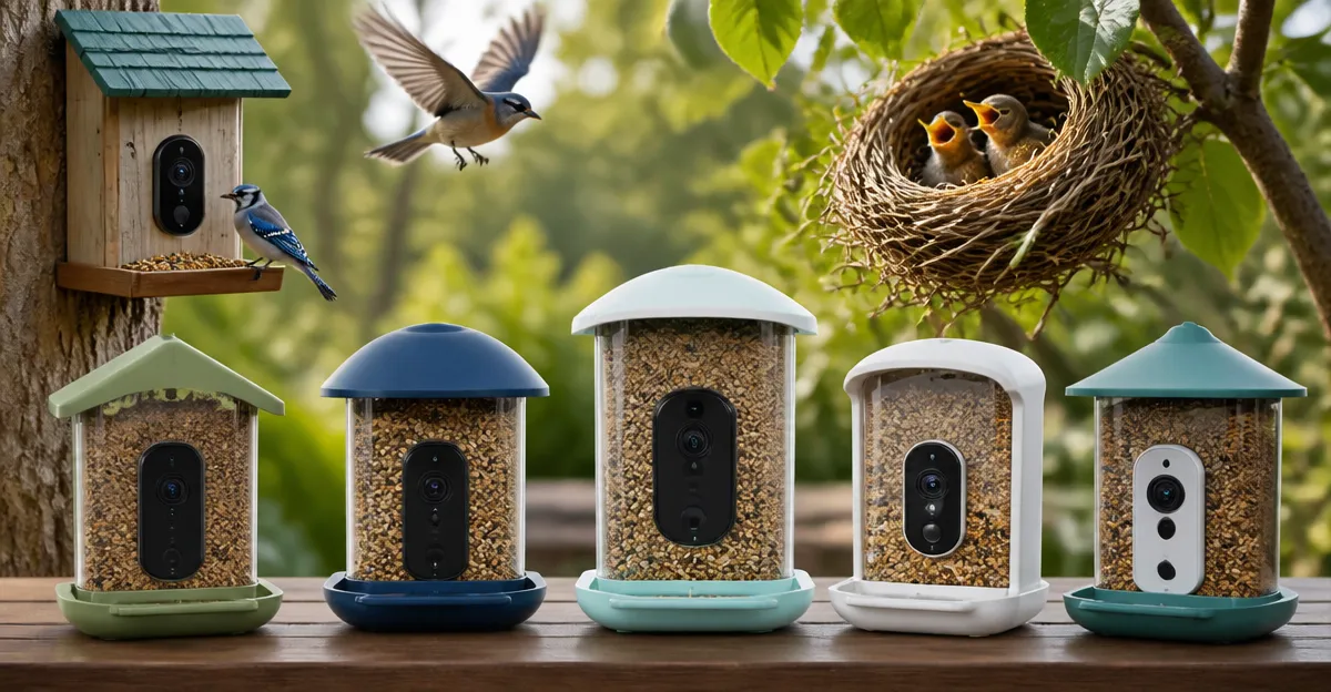 Smart Bird Feeder Camera Comparison: HARYMOR, NAVFS, Netvue, Fazoxo, onlyfly