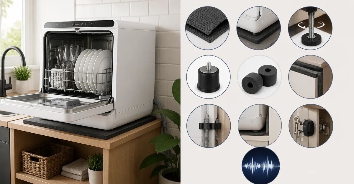 How to Quiet a Portable Dishwasher: 10 Anti‑Vibration Hacks
