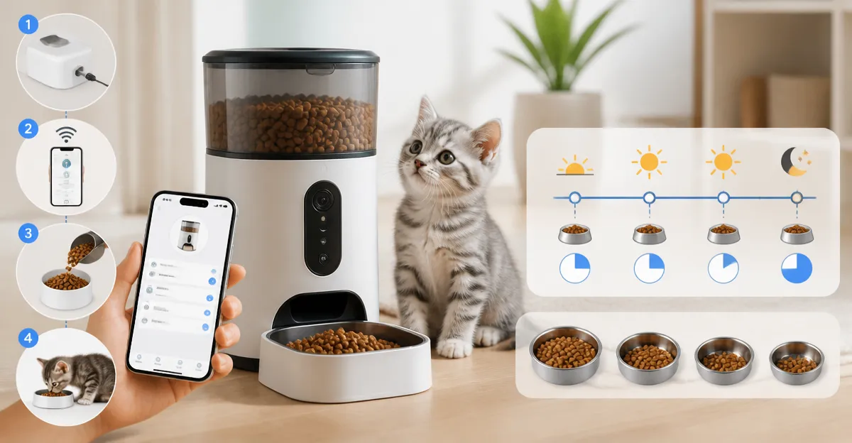 How to Set Up a Smart Feeder for Kittens – Ideal Schedule & Portions