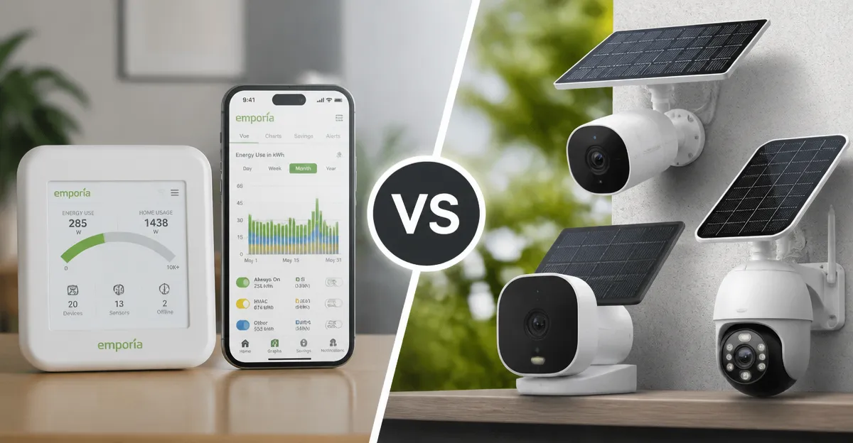 Emporia Vue 3 vs Solar Security Cameras: In‑Depth Amazon Comparison