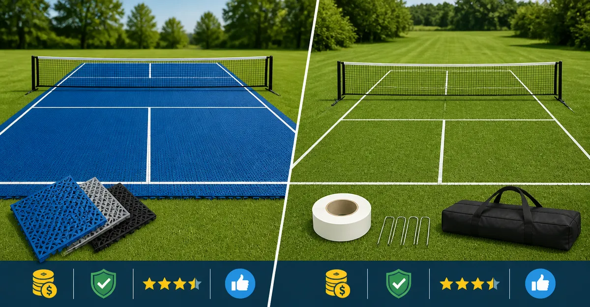 Pickleball Court Gear Comparison: Mats & Marking Kits