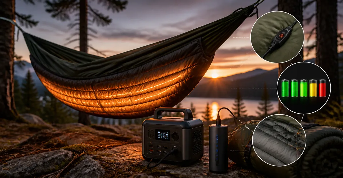 Heated Underquilt Power Budgeting for Multi‑Night Trips