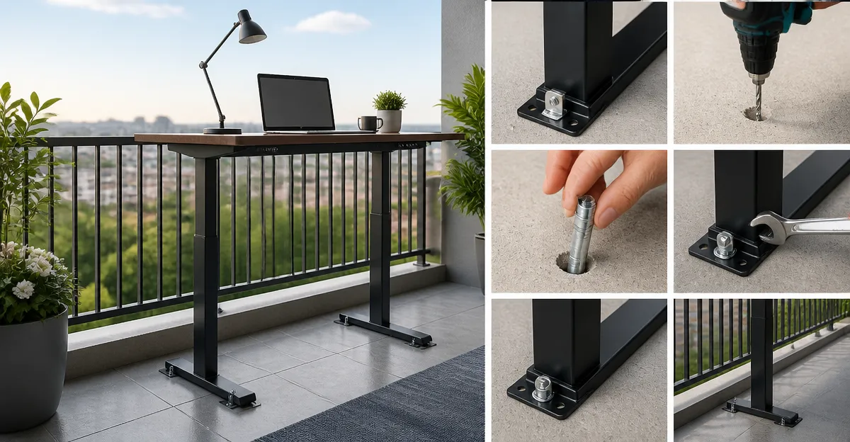 How to Secure a Standing Desk on a Balcony
