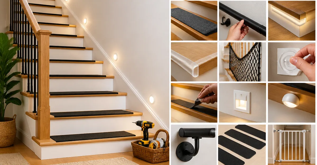 15 Cheap DIY Stair Safety Upgrades Under $50