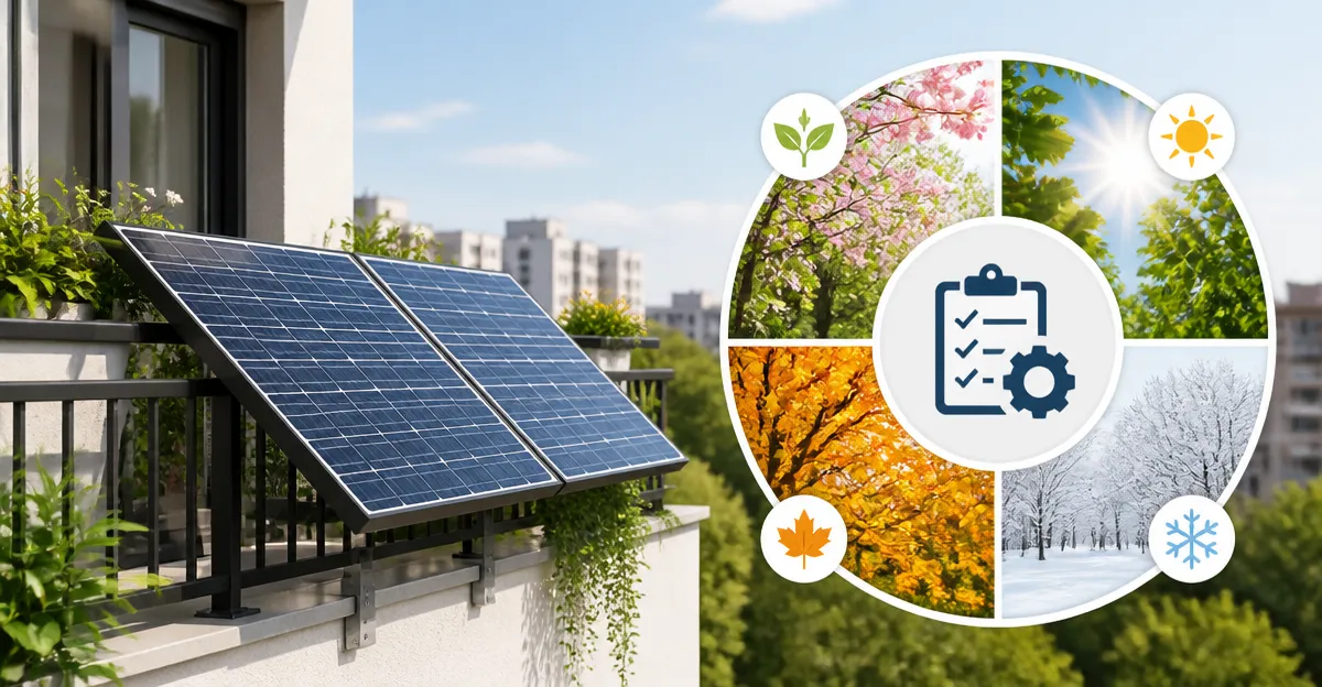 Balcony Solar Panels Seasonal Maintenance Checklist