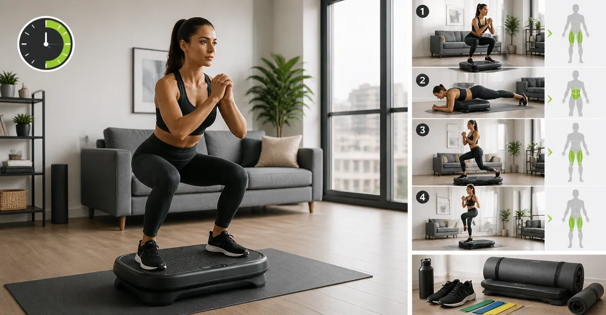 How to Build a 20‑Min HIIT Apartment Workout with a Vibration Plate