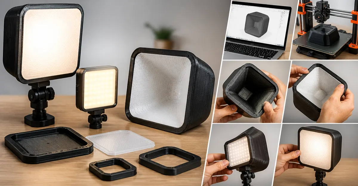 How to 3D‑Print Softbox Molds for Smartphone LED Panels