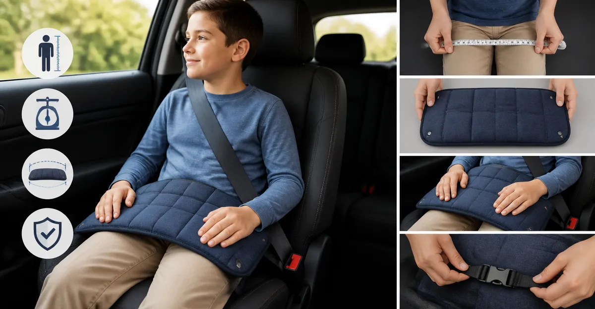 How to Size a Weighted Lap Pad for Car Seats & Transports