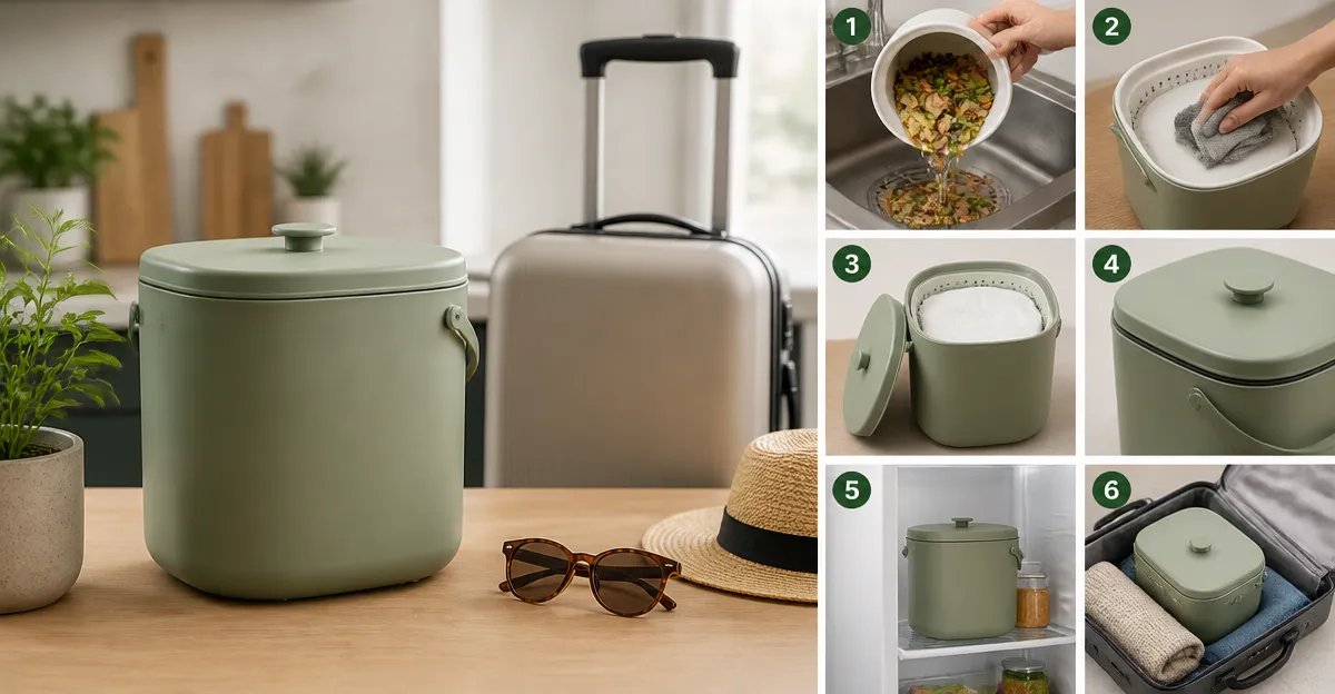 How to Store a Countertop Composter During Long Travel