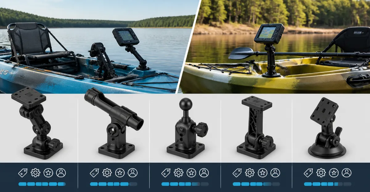 Best Fish Finder Mounts: Windfrd, Scotty, Vadaxx, Vazeswin & Vaubortti