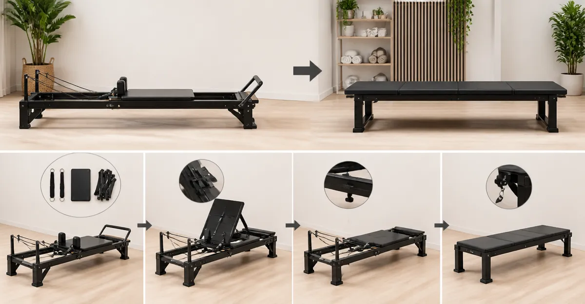 How to Convert a Reformer into a Pilates Bench