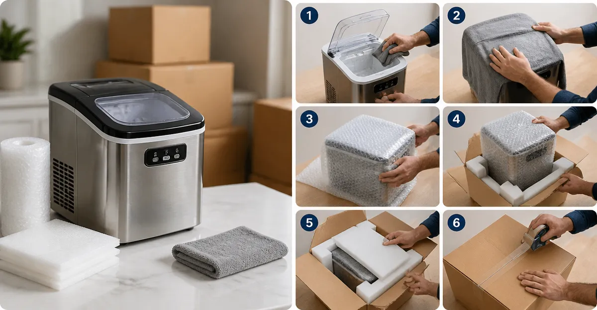 How to Pack a Countertop Ice Maker for a Cross-Country Move