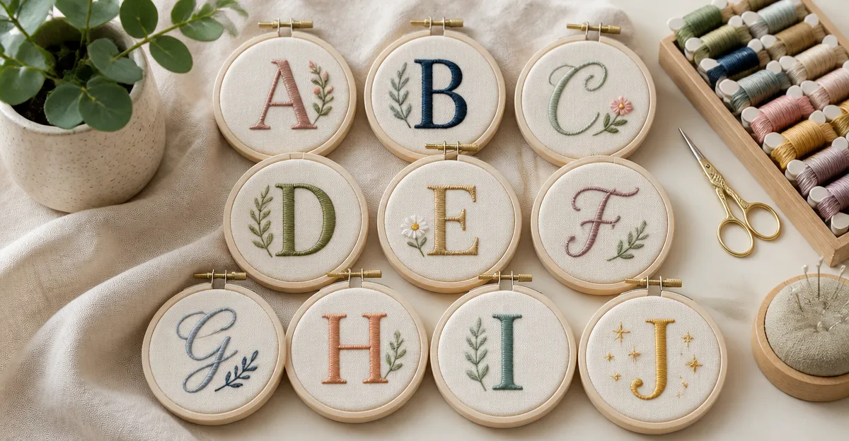 Top 10 Embroidery Fonts for Small Hoops