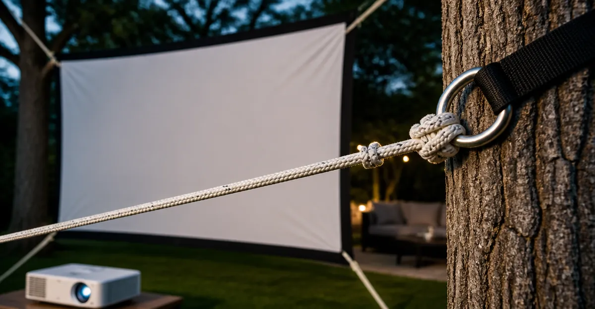 How to Tie the Best Knots to Secure Outdoor Projector Screens