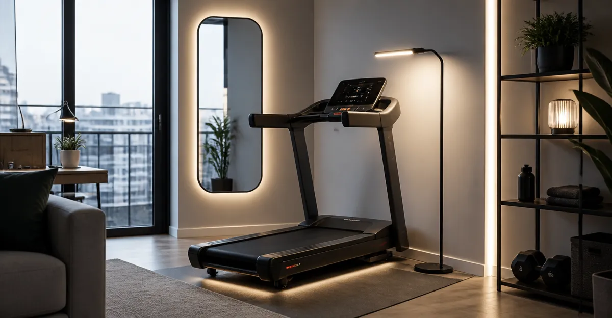 12 Space‑Saving Treadmill Lighting and Visibility Solutions for Small Apartments
