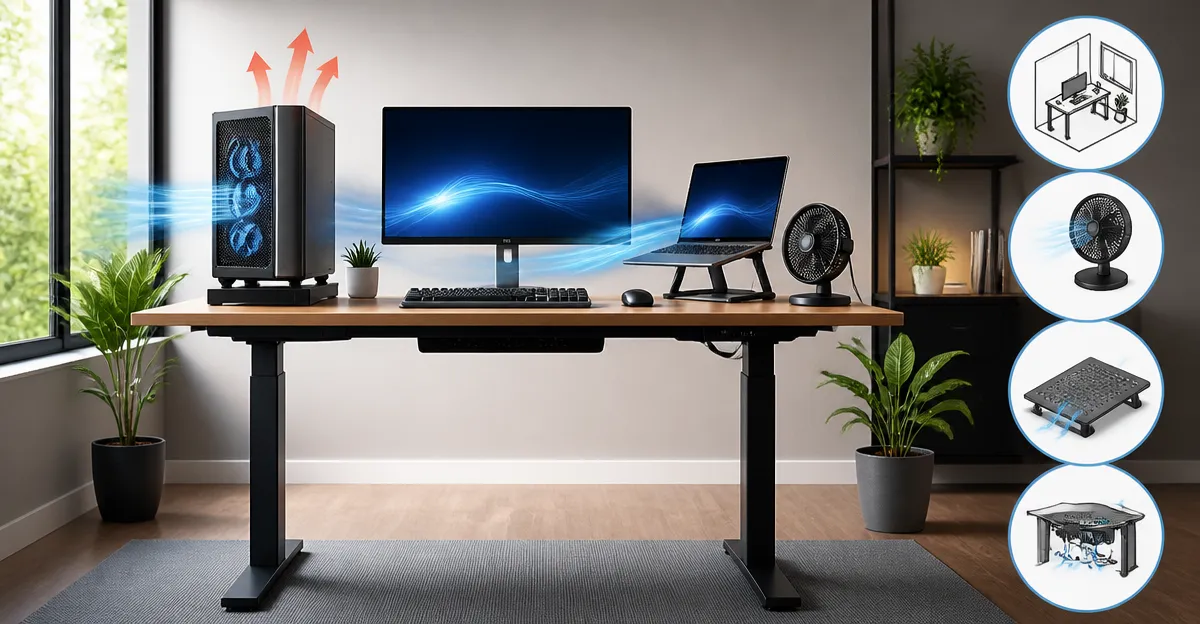 How to Position Your Standing Desk to Improve Electronics Ventilation
