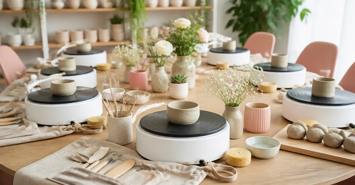How to Host a Pottery Party with Mini Wheels