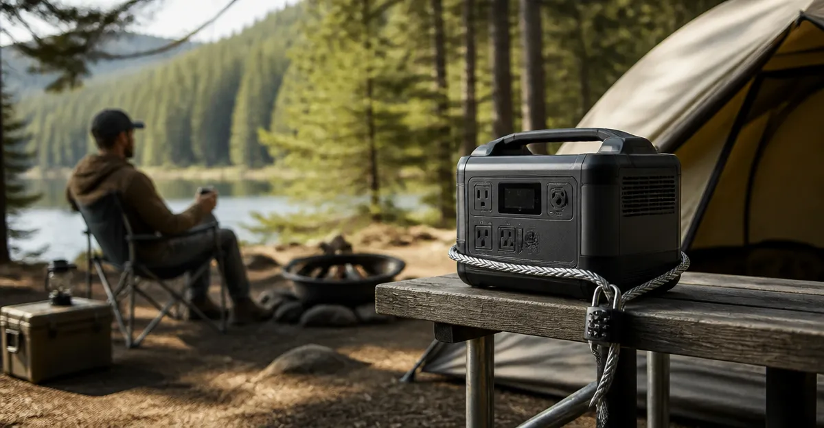 Campsite Theft Prevention: Secure Portable Power Stations