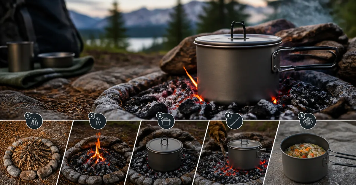 How to Ember‑Cook with a Titanium Pot